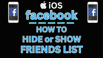 How to Hide Or Show Your Friends List On Facebook Using An iPhone - Easy iOS Tutorial
