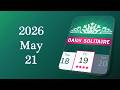 Daily Challenge Solitaire Solution May 21 2026