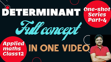 Determinant One Shot Video | Applied Maths Class 12 | Gaur Classes