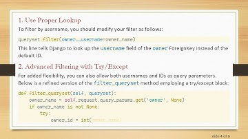 How to Filter by Username in Django Rest Framework