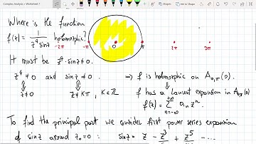 Complex Analysis II course - Correcting Worksheet 1, exercise 5