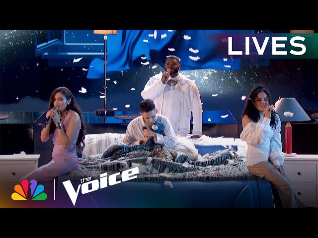 Asher HaVon, Madison Curbelo and Serenity Arce Perform Coldplay's Fix You | The Voice Lives | NBC class=