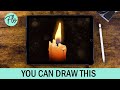You Can Draw This CANDLE in PROCREATE | Procreate easy drawing tutorial