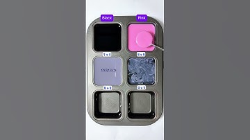 Black + Pink #colormixing #satisfying