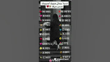 نسبة جمال حبيبگ حبيبتگ حسب حرفگ 