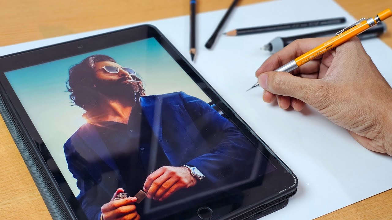 Animal Movie Drawing | Ranveer Kapoor | Step By Step Outline Tutorial | its art adda   