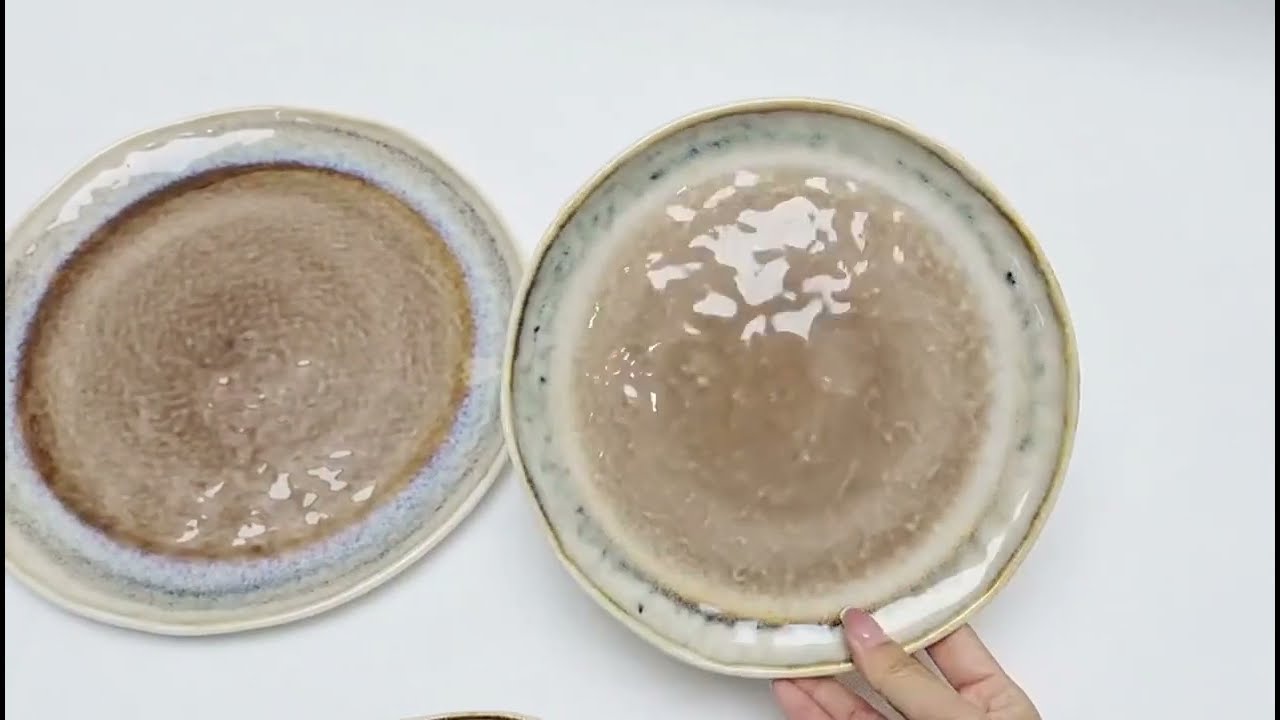 brown reactive glaze plates