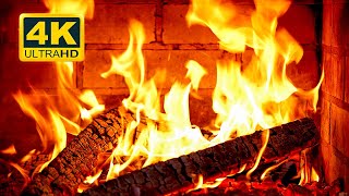 🔥 Fireplace 4K UHD! Fireplace with Crackling Fire Sounds. Fireplace Burning for Home