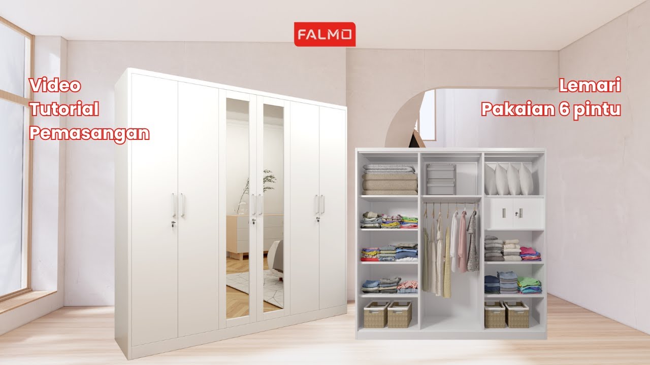 Video Tutorial Pemasangan Lemari 6 Pintu Falmo
