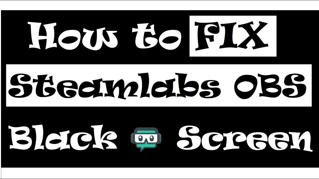 How to Fix Streamlabs OBS Black Screen ( Elder Scrolls V: Skyrim) - YouTube