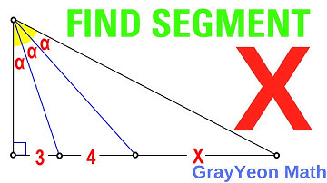 Find the length of the segment x #importantgeometryskillsexplained #mathpuzzles #geometryskills