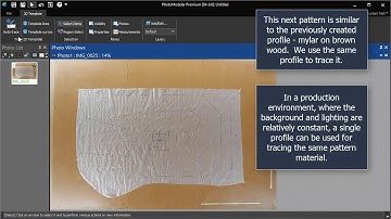 Automatically trace physical templates and patterns using a photo.
