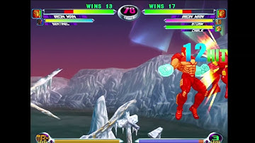 MvC2: Josh 360 - Iron Man Switch Sides A2G 200% Sequence .:4.1.22:.