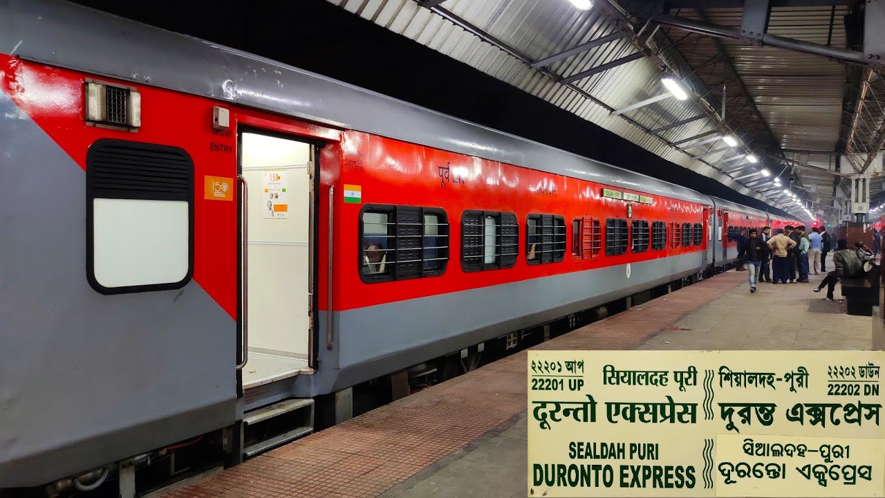 Sealdah to Puri by Duronto Express Few journey moments YouTube