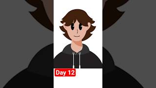 Day 12/148 - I Turned My Student into a Vector Character #animation #youtubeshorts  #speeddrawing