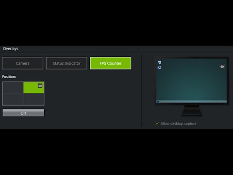 How To Remove The Fps Counter On Geforce Experience Version 2 0 Youtube