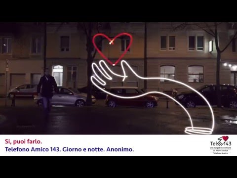 Lightwriting-Spot 2016 / Tel 143 - Telefono Amico