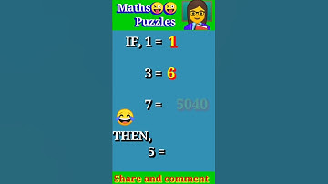 Maths Puzzles😂 (5=?) || How to solve maths Puzzles #shorts