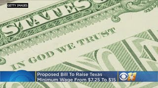 A state representative has proposed new bill to raise the minimum wage
in texas $15 an hour. matt yurus reports.