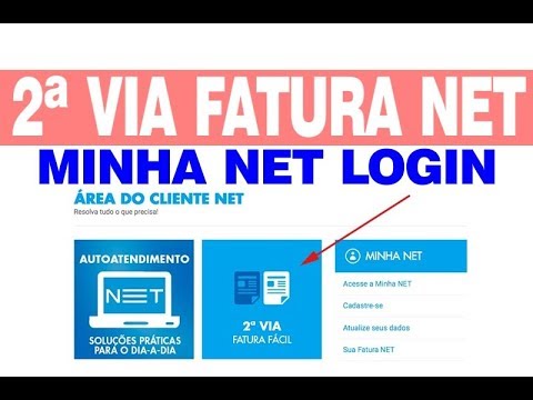 2 Via Fatura NET Atrasada - MINHA NET, Não Logado, Emissão, Imprimir
