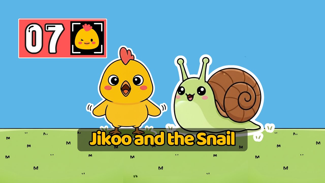 Jikoo the Little Chick | Jikoo and the Snail 🐌 | Wordless Animation for Kids