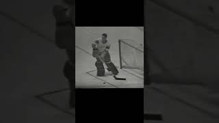 Dick Duff Rips One By Terry Sawchuk!!  (1957)  #leafs #hockey