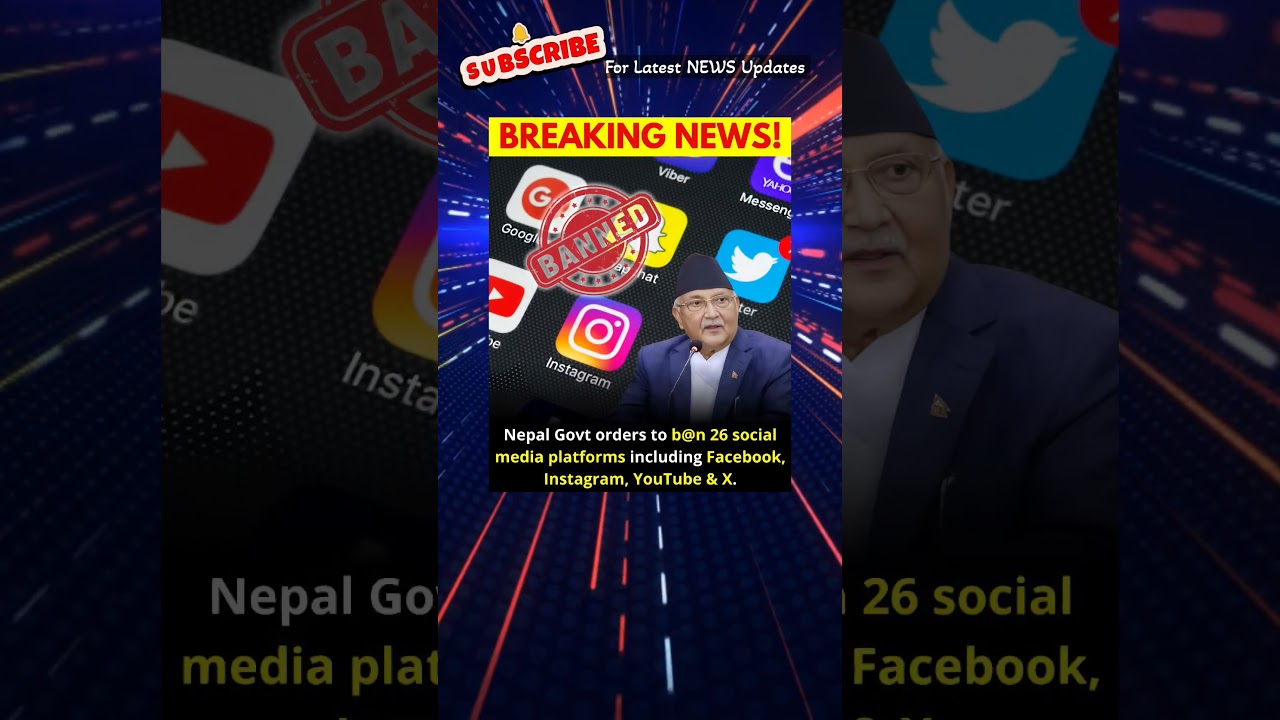 "Napal Bans 26 social media sites" 