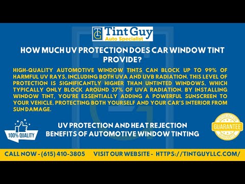 How much UV protection does car window tint provide?
