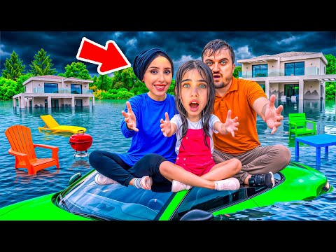 THE POOL OVERFLOWED AND FLOODED THE GARDEN ‼️ ELIF SINEM IN SHOCK !! MOM AND DAD WERE FURIOUS !!