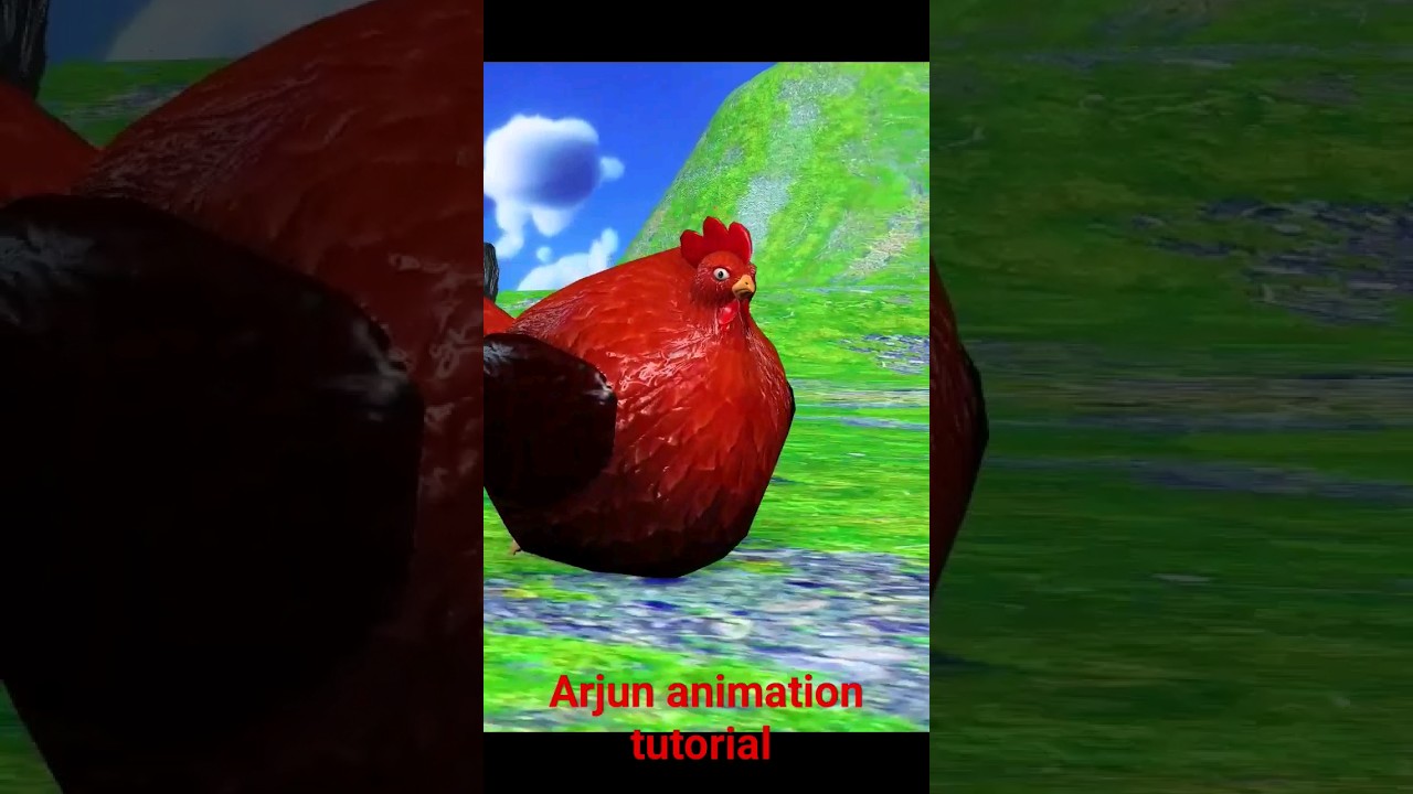 chicken 🐔 🐥 🍗 🐤 🐣 🐓 arjun animation tutorial funny 😁 videos