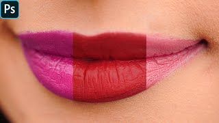 How to Change lips color in one minute | Photoshop Tutorial screenshot 4