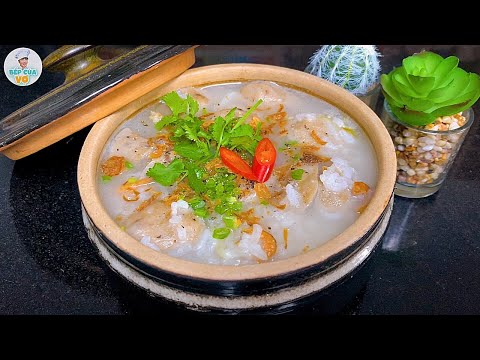 Video CHÁO BÒ VIÊN đơn giản mà ngon | Bếp Của Vợ - youtube