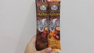 Review Old Town White Coffee Extra Rich & Old Town White Coffee Salted Caramel (Harga @Rp7.000)