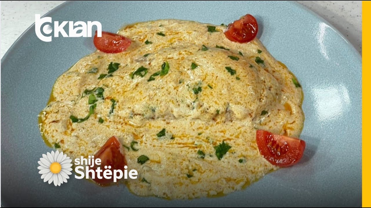 Shije Shtëpie - Fileto pule krokante në salcë kremoze me hudhër dhe parmixhano nga zonja Vjollca