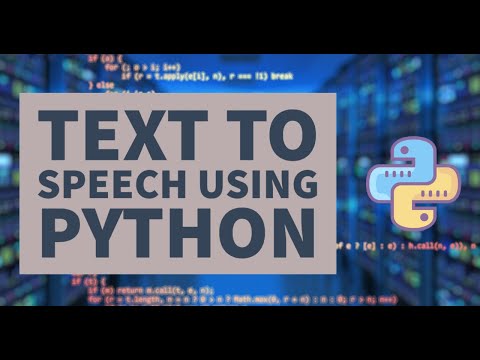 | Text To Speech using Python | Text Conversion | Python small module |