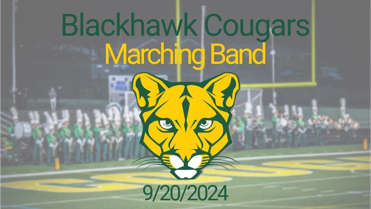 Blackhawk Cougars Marching Band - 9/20/2024 - I Spy Halftime Performance