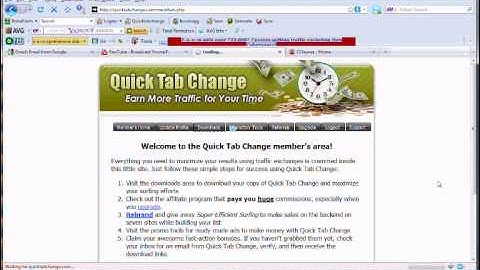 Super Profitable Traffic Exchange Surfing With Quick Tab Change.