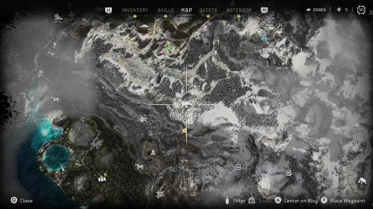 Horizon Forbidden West frostclaw location
