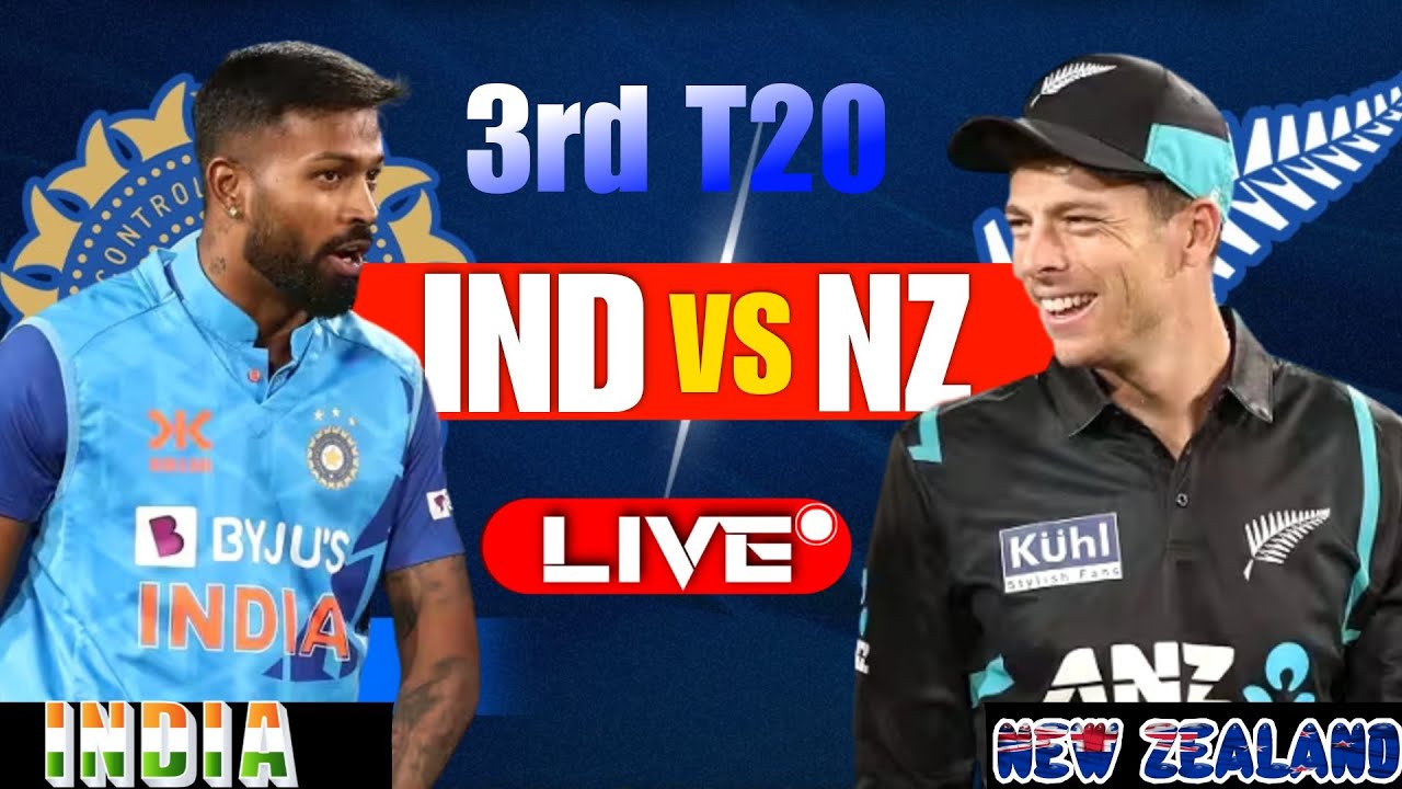 🔴Live India vs New Zealand, 3rd T20 Ahmedabad Live Cricket Score