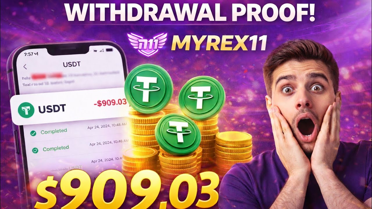 MYREX11 USDT Live Withdrawal Proof 🔥 | Real Payment Received