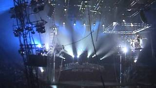 Flying Tabares Full Flying Act in 2004 Monte Carlo circus festival . not edited mpg