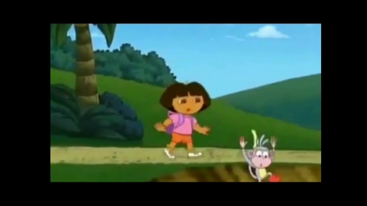 Dora The Explorer Boots the Monkey Falling down Into hole Content