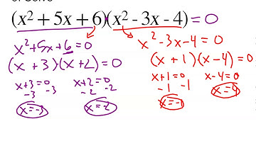 Zero Product Property & Multiplicity