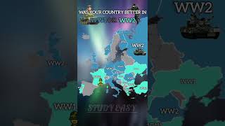 Was Your Country Better In WW1 OR WW2. #shorts #shortsfeed #country #countryballs #map #ww2 #europe