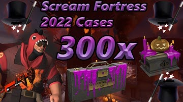 TF2 Unboxing: 300 Scream Fortress 2022 Cases! Unusualifiers & FN