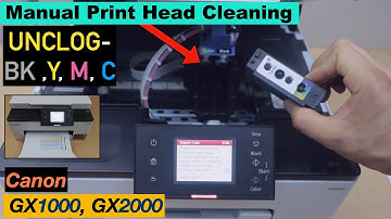 Canon Maxify GX1020 Printhead Cleaning Manually (GX1000 & GX2000 Series Printer).