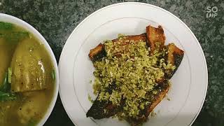 Khô Cá Lóc Chiên Sả & Canh Khổ Qua Nhồi Thịt Heo Ăn Cùng Cơm Trắng.......