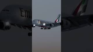 Emirates A380 landing at Dubai #aviation #landing #dubai