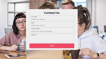 Contact Us Form HTML & CSS | How To Make Contact Form In HTML