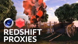 Cinema 4D - How to use Redshift Proxy Files